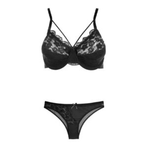 Blauwe Lingerieset – Met Decoratieve Strik