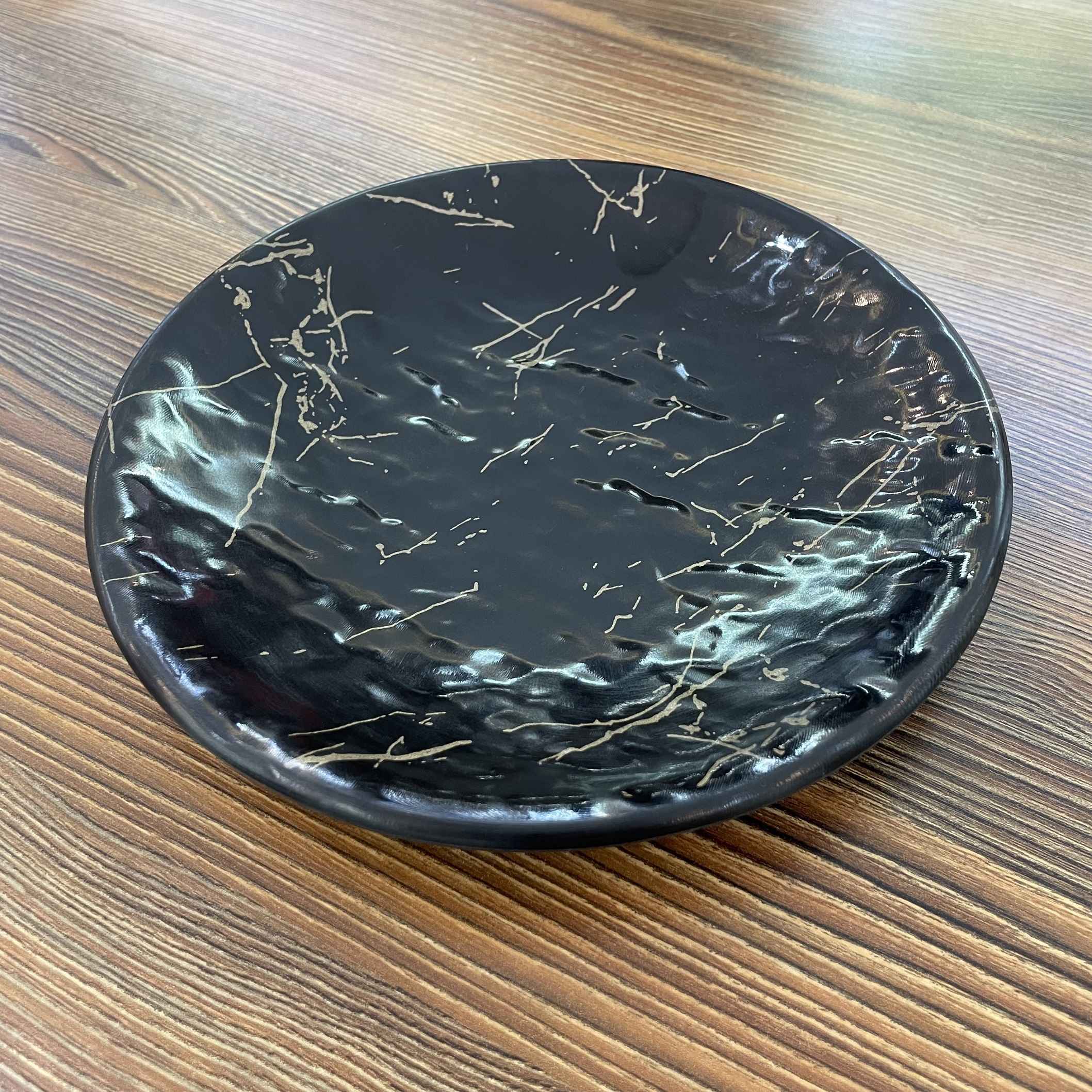 Melamine Bordenset Wit Marmer – Magnetronbestendig (3-delig)