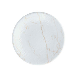 Melamine Bordenset Wit Marmer – Magnetronbestendig (3-delig)