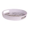 Rond melamine dienblad - Met hartmotief en handgreep
