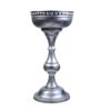 Metalen Presentatieschaal – Patina Zilver op Standaard