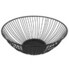 Chique Ronde Metalen Draadmand – Zwart Modern