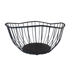 Metalen Draad Fruitmand – Kleurvast & Duurzaam Zwart