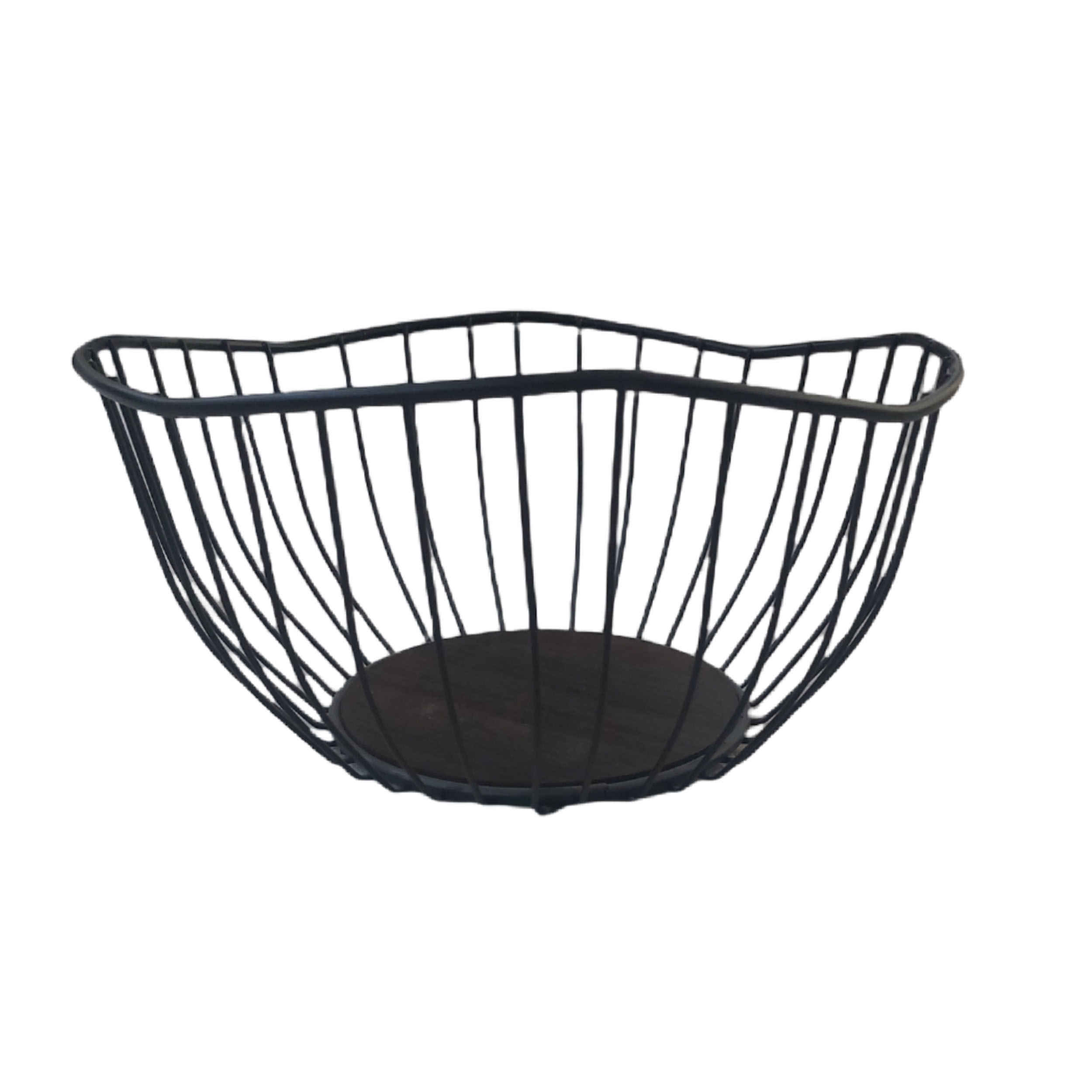 Metalen Draad Fruitmand – Kleurvast & Duurzaam Zwart