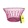 Metalen Draad Fruitmand – Magenta met Gaasbasis