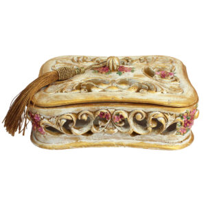 Polyester Sieradendoos met Gouden Kwastjes Model Javaher