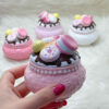 Polyester Sieradendoos met Snoepontwerp Model Macaron