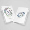 Ramadan Mubarak Wenskaart – Model Bloemrijk – Wit