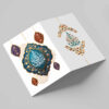 Ramadan Mubarak Wenskaart – Traditioneel Ontwerp – Wit/Goud Look