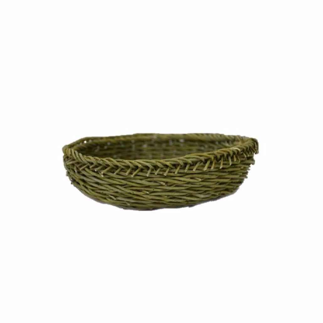 Handgeweven Natuurlijke Rotan Mand Ronde Vorm