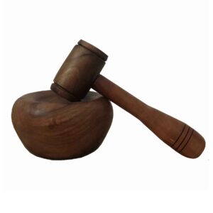 Houten Notenkraker Set – Handgemaakte Kom & Hamer