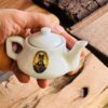 Saffraan Infuser Theepot – Model Naseri Wit Porselein