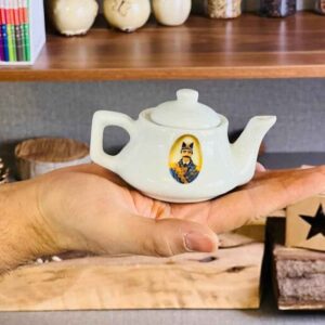 Saffraan Infuser Theepot – Model Naseri Wit Porselein