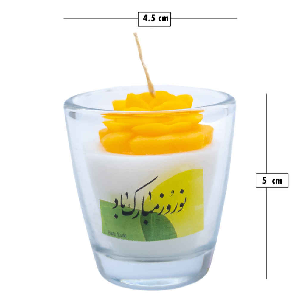 Geurkaars in Pot – Model Taravat voor Haft-Sin Decoratie (2x)