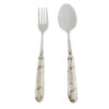 Lepel- en Vorkbestekset met Keramisch Handvat – Model Marble