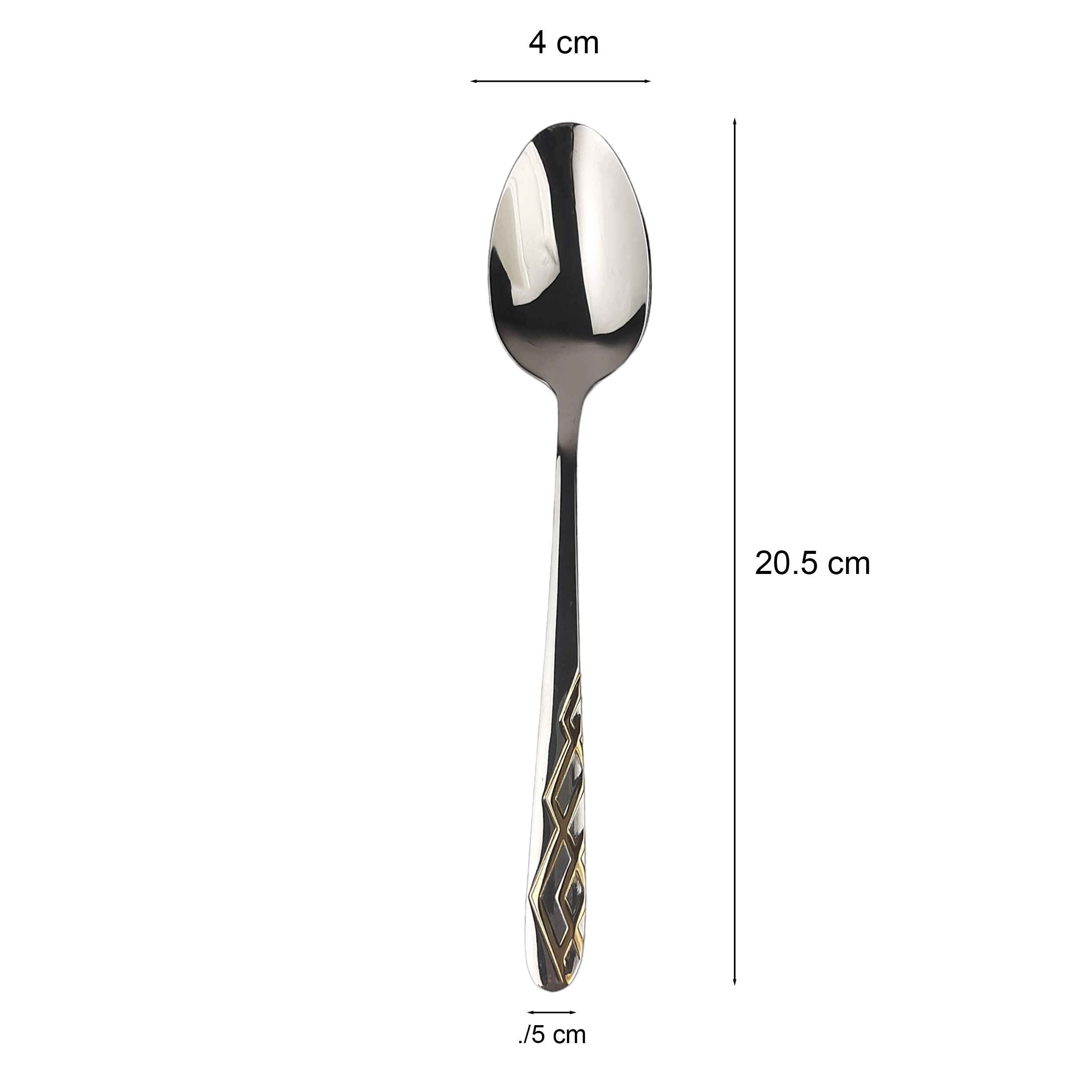 Lepel- en Vorkbestekset, Gouden Design 12-delig – Model Linear