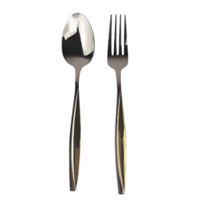 Lepel- en Vorkbestekset, Gouden Design 12-delig – Model Mines
