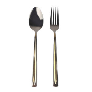 Lepel- en Vorkbestekset, Gouden Design 12-delig – Model Paris