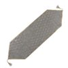 Tafelloper van Leer & Fluweel – Grijs Diamantontwerp