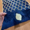 Tafelloper van Leer & Fluweel – Grijs Diamantontwerp