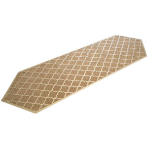 Tafelloper van Leer & Fluweel – Bruine Elegantie