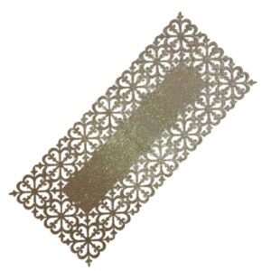 Tafelloper van Chique Kunstleer – Beige Elegantie