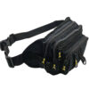 Caterpillar Canvas Heuptas met 4 Vakken – Polyester Zwart