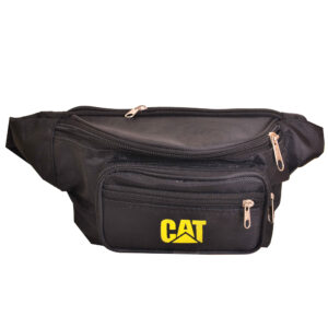 Caterpillar Canvas Heuptas met 4 Vakken – Betrouwbaar Zwart