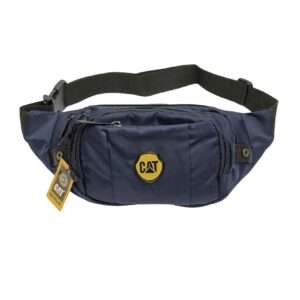 Caterpillar Canvas Heuptas met 4 Vakken – Navy Blauw