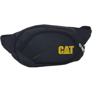 Caterpillar Canvas Heuptas met 2 Vakken – Zwart