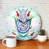 Wandklok met Islamitische Kalligrafie Gedrukt in Elegance