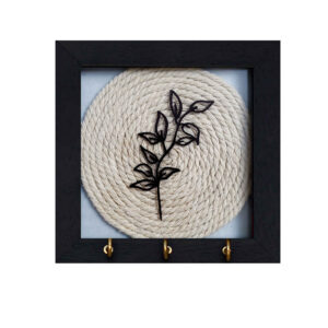 Decoratieve & Handgemaakte Wand Sleutelhanger met Boho Macramé Ontwerp