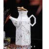 Witte Keramische Olie Dispenser – Zeshoekig Model