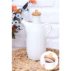 Witte Keramische Olie Dispenser – Met Deksel