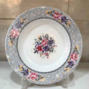 Witte Melamine Bordenset – Bloemontwerp Vaatwasserbestendig