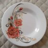 Witte Melamine Bordenset – Bloemmotief Magnetronbestendig