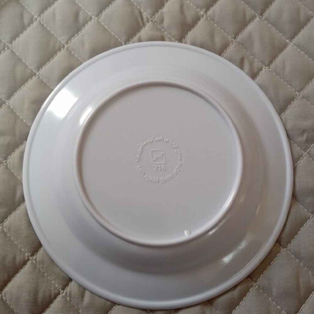 Witte Melamine Bordenset – Bloemmotief Magnetronbestendig