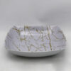 Witte Melamine Kommenset – Model Marmer Vierkant (Set van 6)