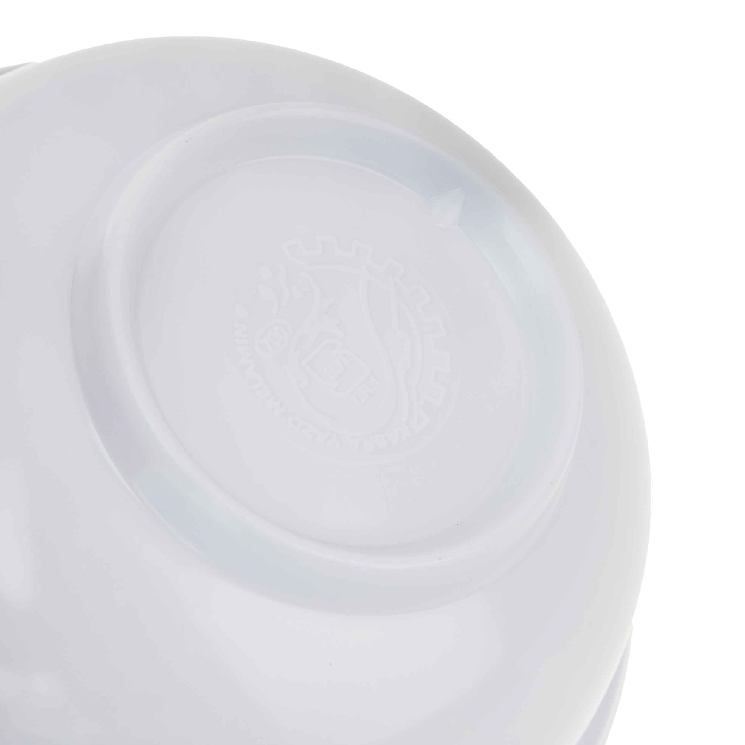 Witte Melamine Kommenset – Model Hani Bloem (Set van 6)