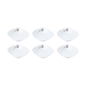 Witte Melamine Kommenset – Model Kasra (Set van 6)
