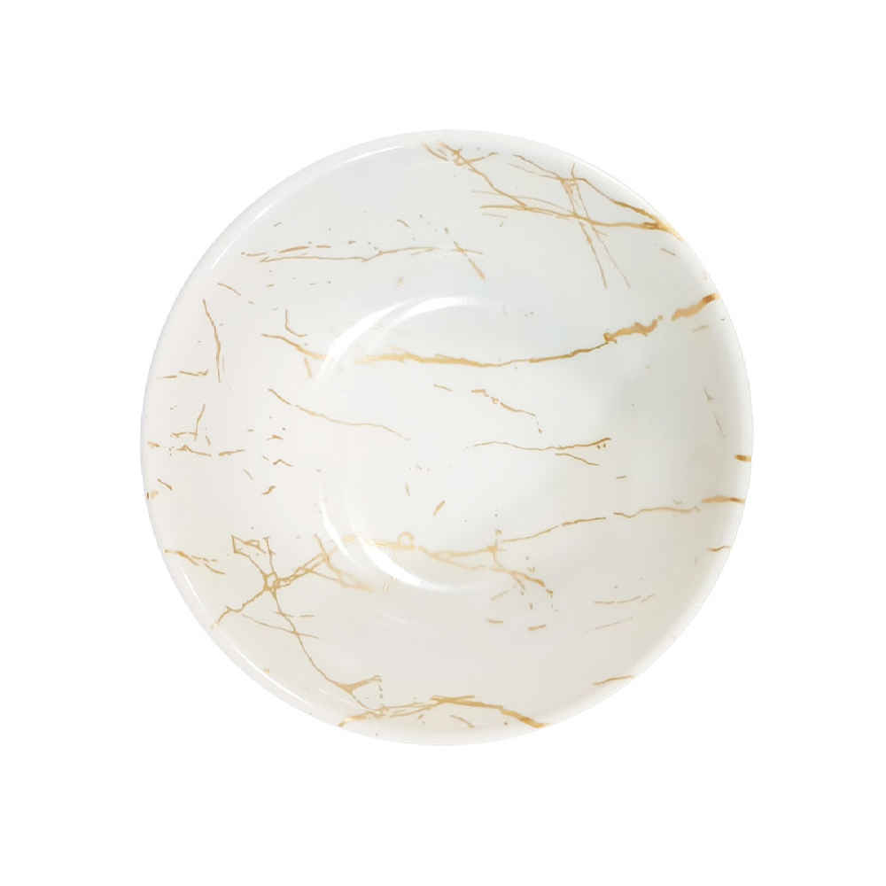 Witte Melamine Kommenset – Model Hani Marmer (Set van 6)