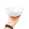 Witte Melamine Kommenset – Model Hani Marmer (Set van 6)
