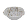Witte Melamine Kommenset – Vierkant Marmer (Set van 6)