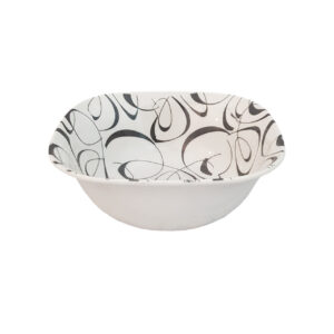 Witte Melamine Kommenset – Model Ghasedak (Set van 6)