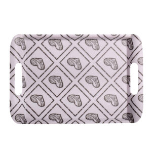 Melamine Serveerschaal – Wit met Hartontwerp