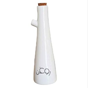 Witte Porseleinen Olie Dispenser – Rond Model