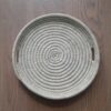 Perzische Handgeweven Palmblad Mand Ronde Vorm
