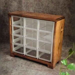 Elegante houten opbergbox met 12 vakjes