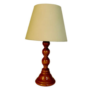 Accent Houten Tafellamp met Stoffen Kap Chic