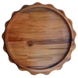 Houten Serveerplank met Randontwerp – Perfect voor Thee of Snacks